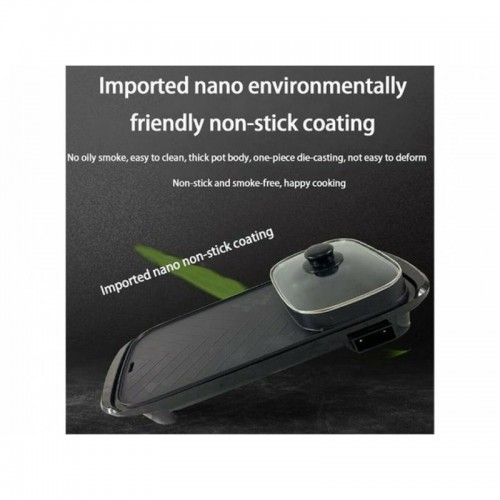 Teppanyaki Πλάκα Ψησίματος με Ρυθμιζόμενο Θερμοστάτη 1360W 53×28εκ.