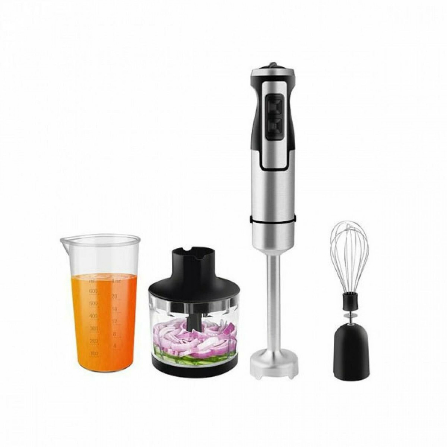 HM-6685 Ραβδομπλέντερ με Ανοξείδωτη Ράβδο 1000W Ασημί