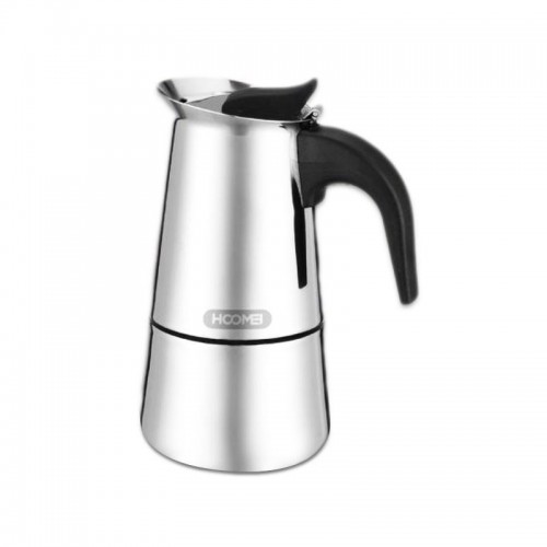Hoomei Ηλεκτρική καφετιέρα Μοκα Inox Ασημί 
