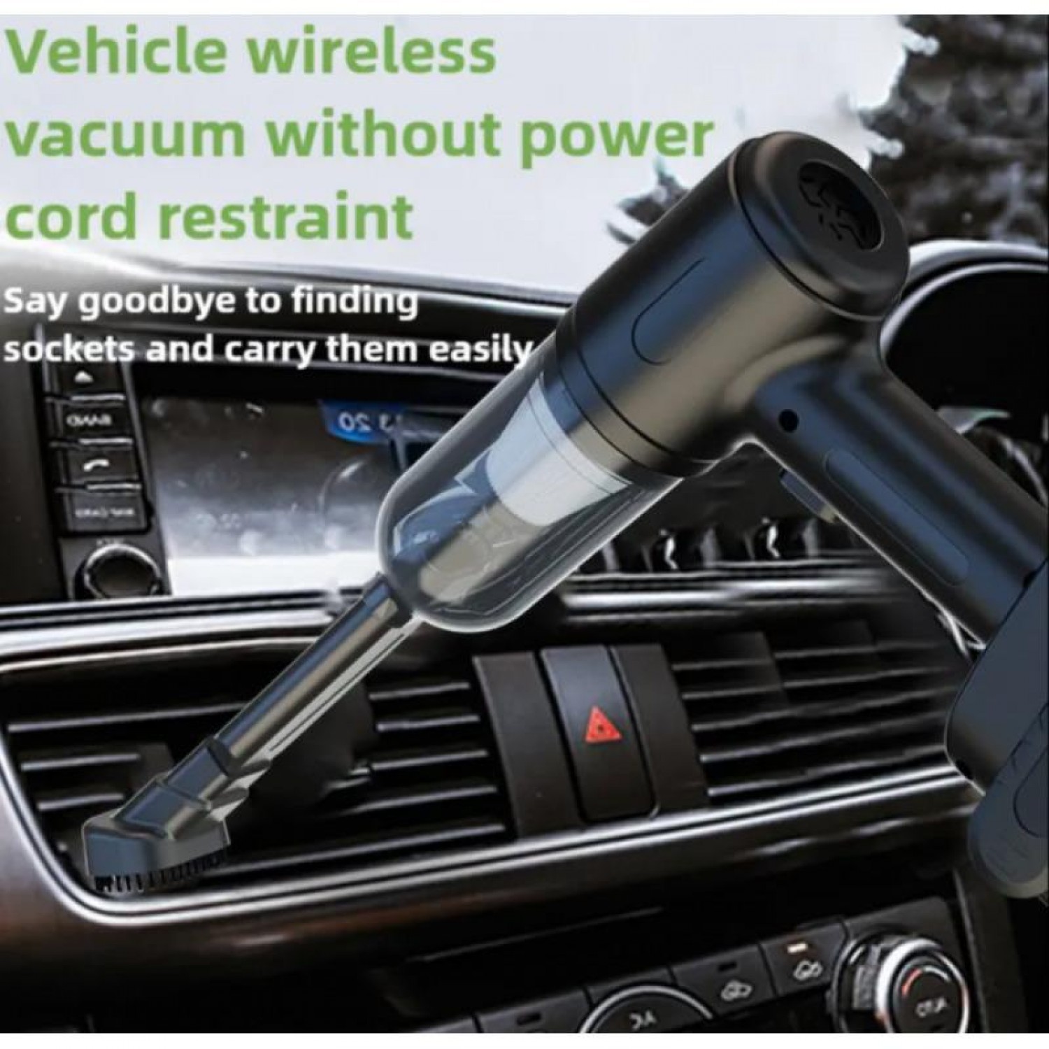 MDHL Ασύρματο Επαναφορτιζόμενο Σκουπάκι Αυτοκινήτου