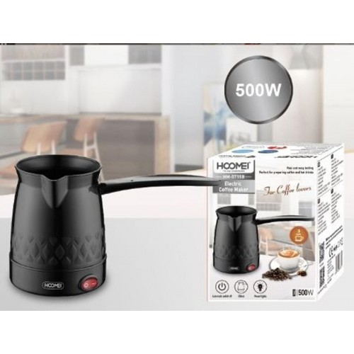 Hoomei Ηλεκτρικό Μπρίκι 500W με Χωρητικότητα 350ml Μαύρο