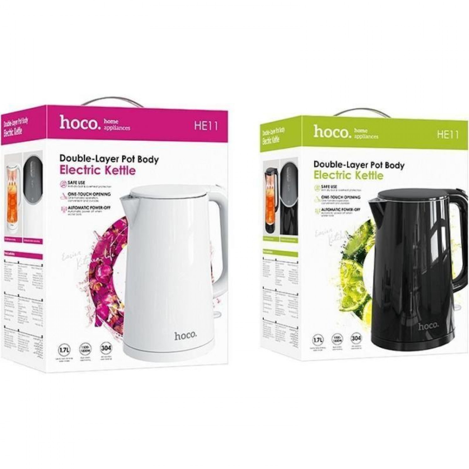 Hoco Ηλεκτρικός Βραστήρας 1800W χωρητικότητας 1.7Lt