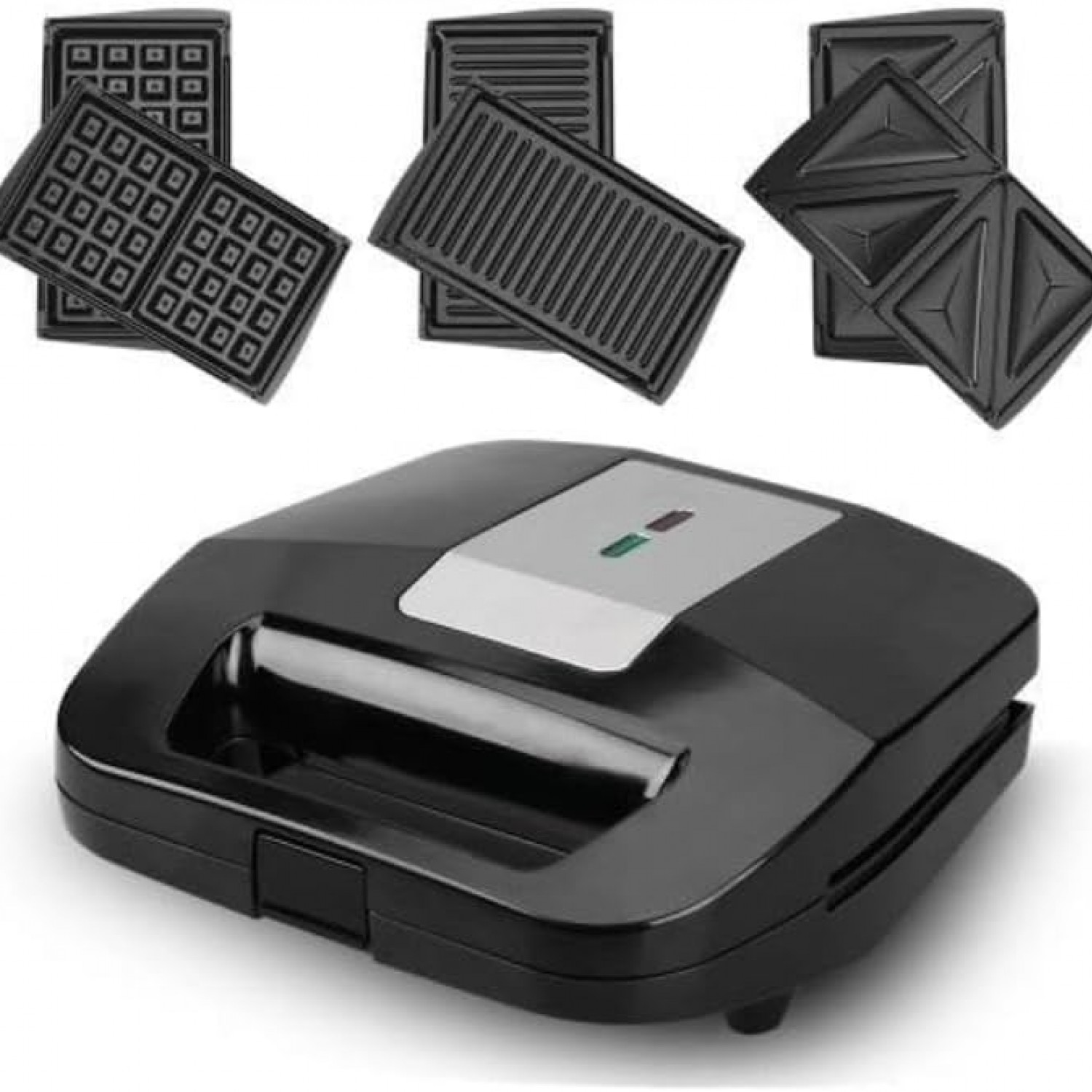 Raf Επιτραπέζια Ηλεκτρική Τοστιέρα για 2 τοστ με 3 είδη Πλάκας 800W