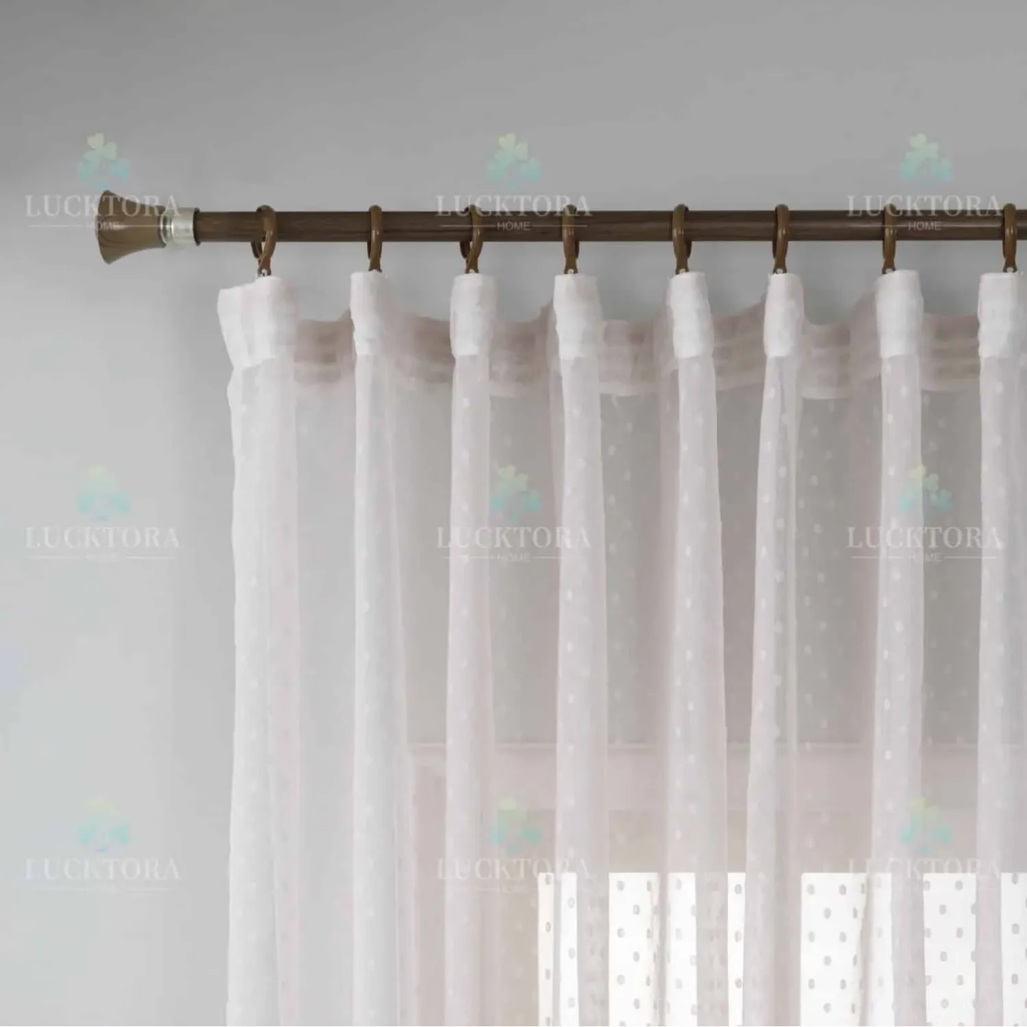 ΚΟΥΡΤΙΝΑ 6011-10-Ροζ- Με Τρέσα-270X295CM