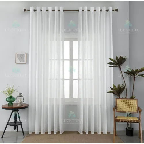 ΚΟΥΡΤΙΝΑ Λευκό- Με Κρίκο -270x290CΜ