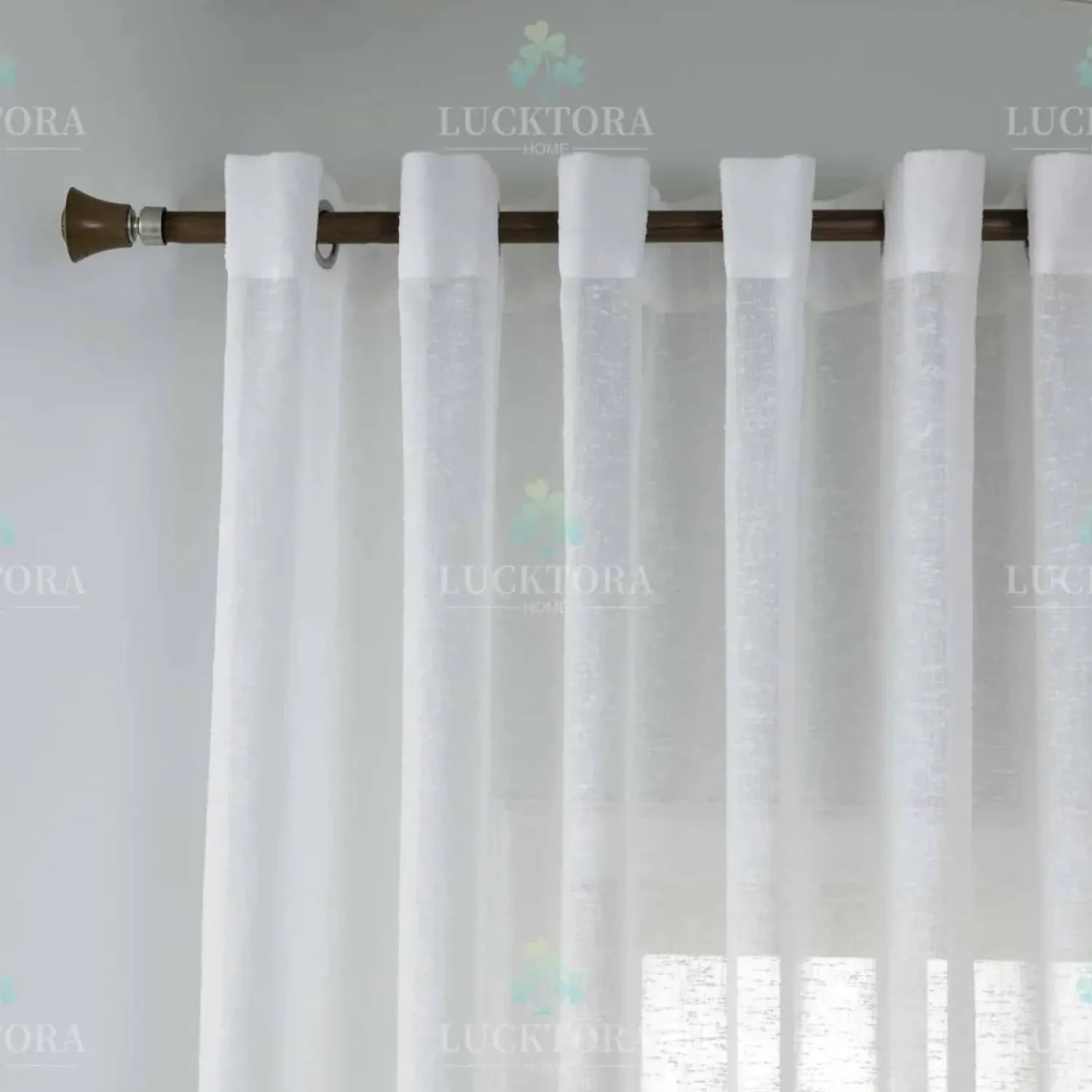 ΚΟΥΡΤΙΝΑ Λευκό- Με Κρίκο -270x290CΜ