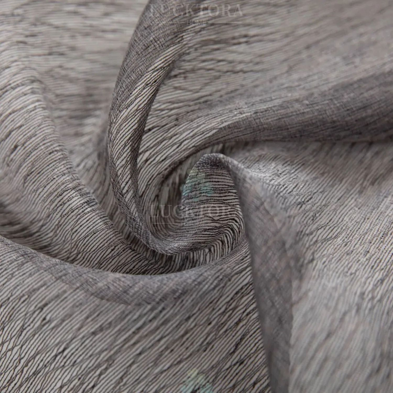 ΚΟΥΡΤΙΝΑ 6037-18-Γκρί Σκούρο- Με Τρέσα-270X295CM