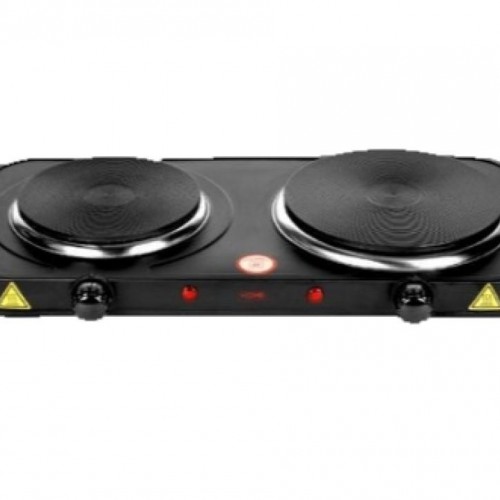 Hoomei HM-S2500 Επιτραπέζια Εστία Εμαγιέ Διπλή Μαύρη