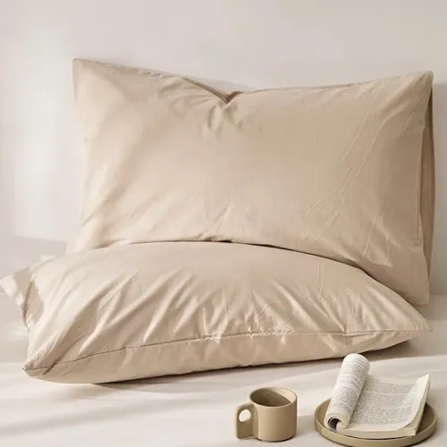 Μαξιλαροθήκες ύπνου Ζευγάρι-52×72+15CM-Μπεζ