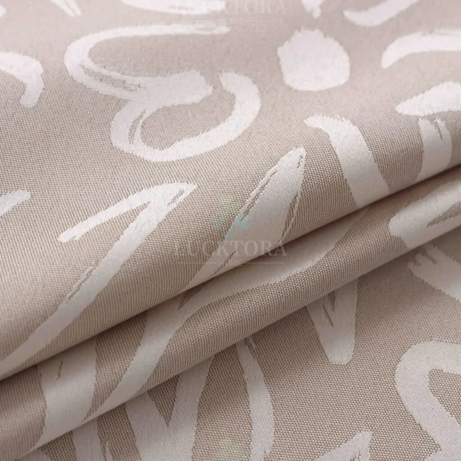 ΚΟΥΡΤΙΝΑ 6043-1 Μπέζ- Με Τρέσα -270x280CΜ