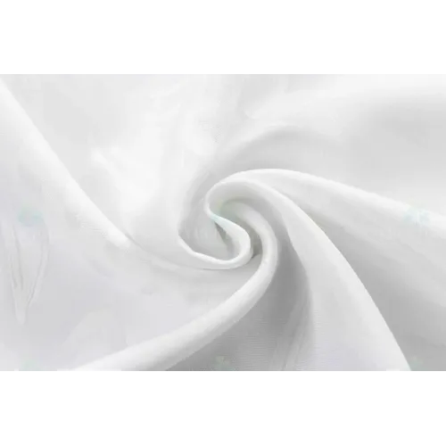 ΚΟΥΡΤΙΝΑ 6043-12 Λευκό- Με Τρέσα -270x280CΜ