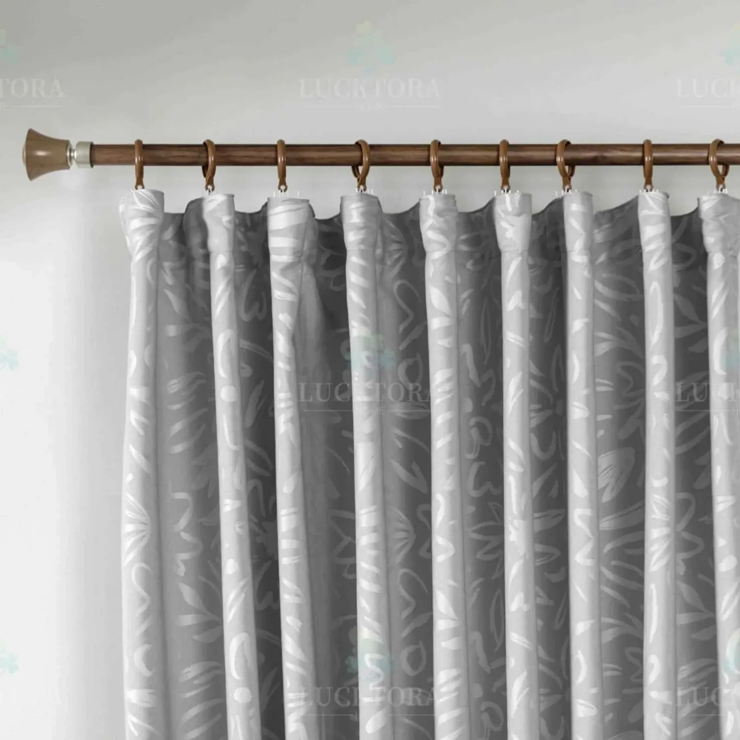 ΚΟΥΡΤΙΝΑ 6043-19 Γκρί- Με Τρέσα -270x280CΜ