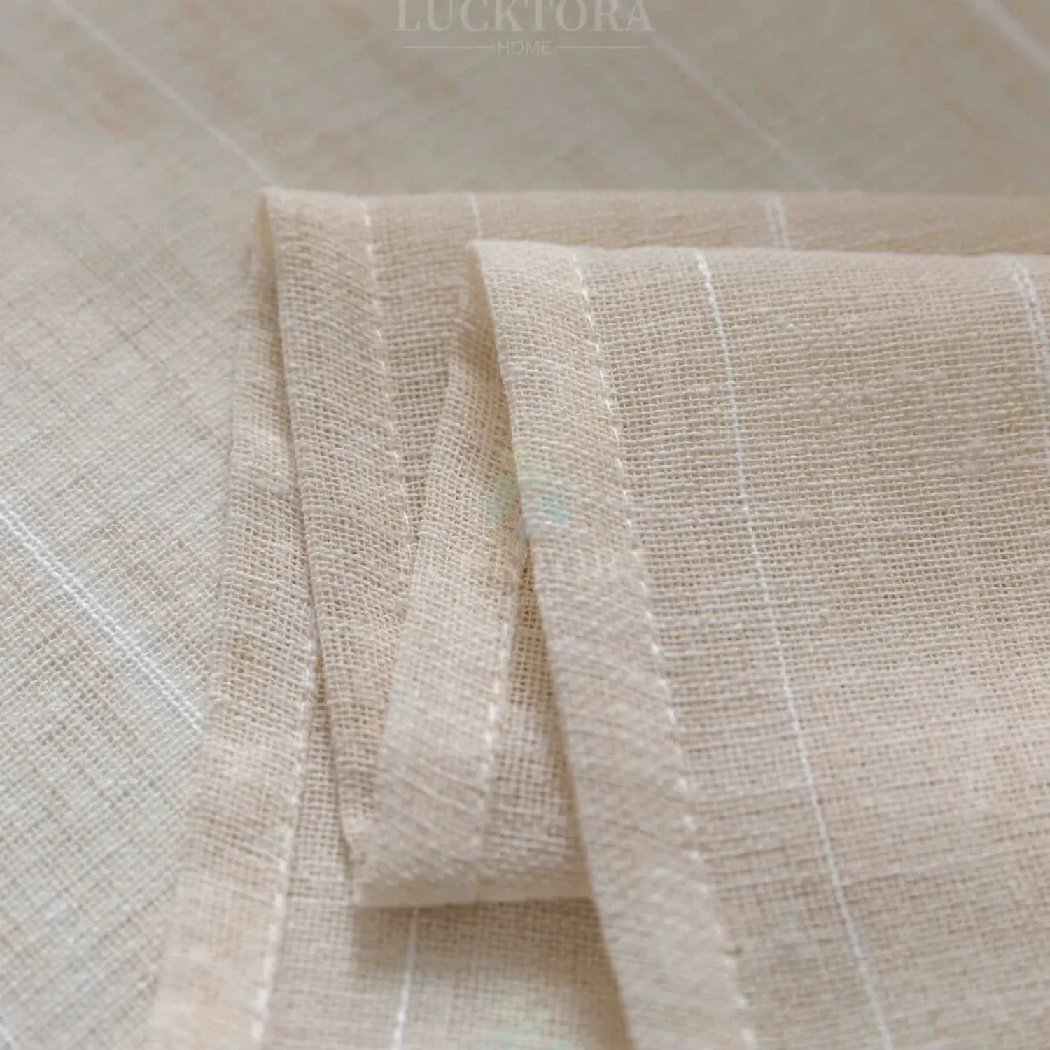 ΚΟΥΡΤΙΝΑ 6044-1 Μπέζ- Με Τρέσα -270x290CΜ