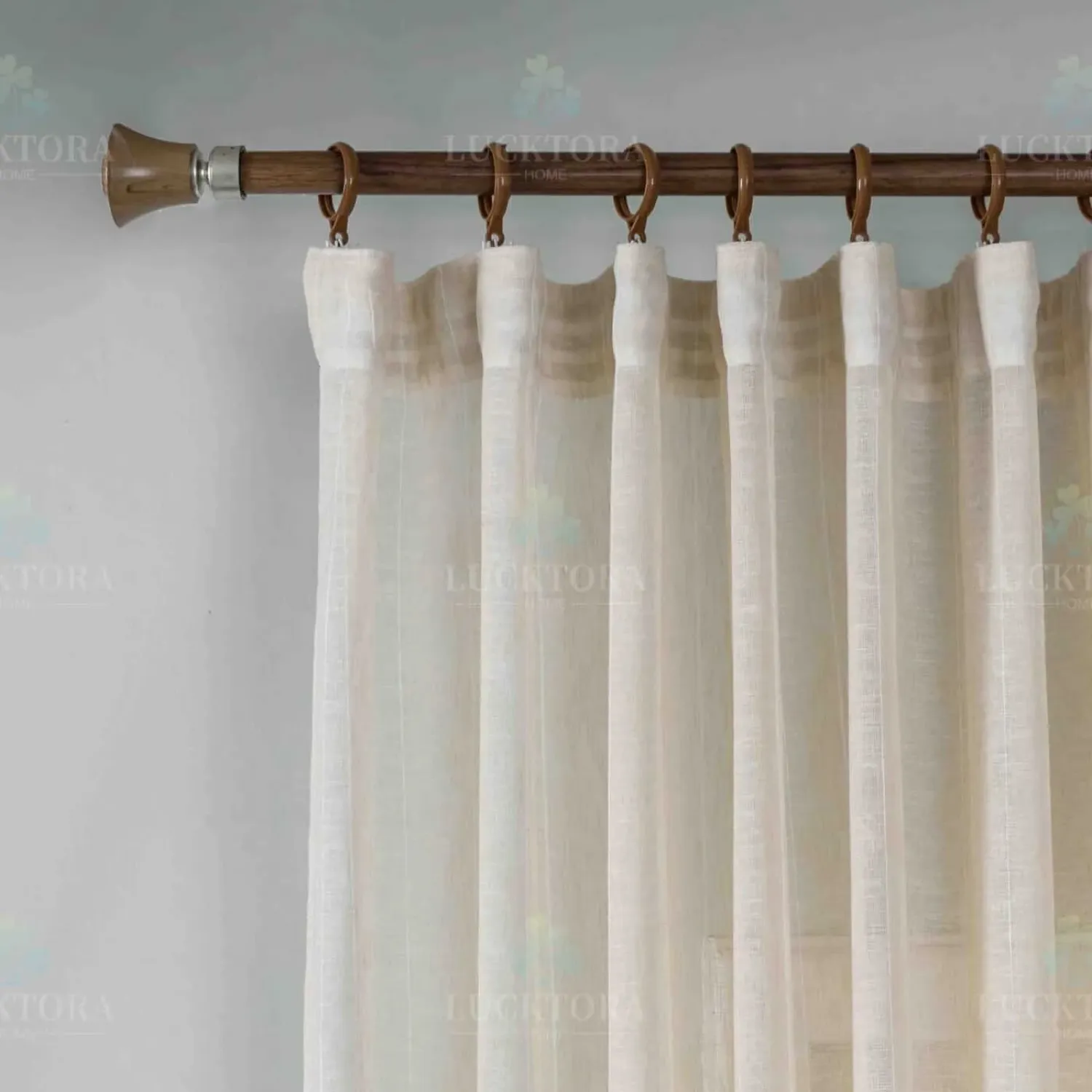 ΚΟΥΡΤΙΝΑ 6044-1 Μπέζ- Με Τρέσα -270x290CΜ