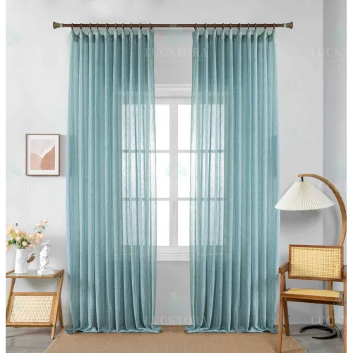 ΚΟΥΡΤΙΝΑ 6044-5 Πράσινο- Με Τρέσα -270x290CΜ