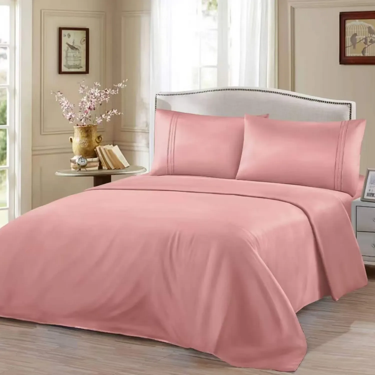 Παπλωματοθήκες Σετ Μονόχρωμα – Ροζ 160x240cm