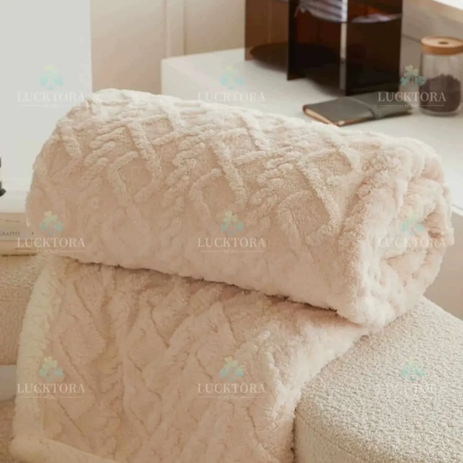 Κουβέρτα 2KG Προβατάκι Μονή 160X220CM-Λευκό