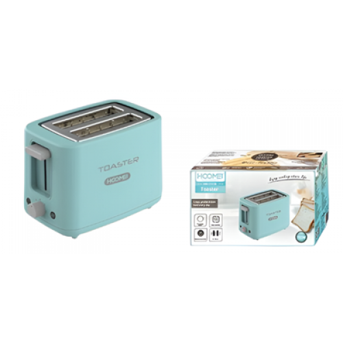 Hoomei Ηλεκτρική Φρυγανιέρα 2 θέσεων 750W Μπλε