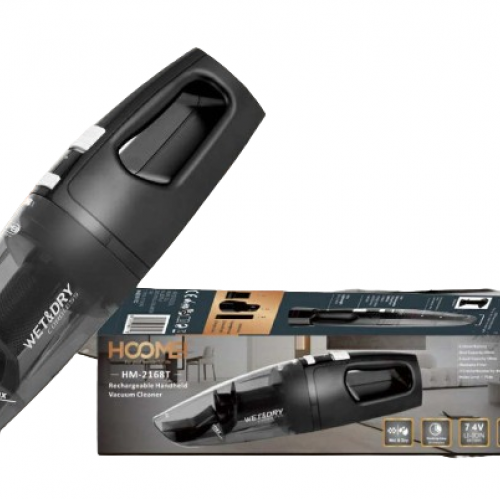 Hoomei Ασύρματο Επαναφορτιζόμενο Σκουπάκι 50W Μαύρο